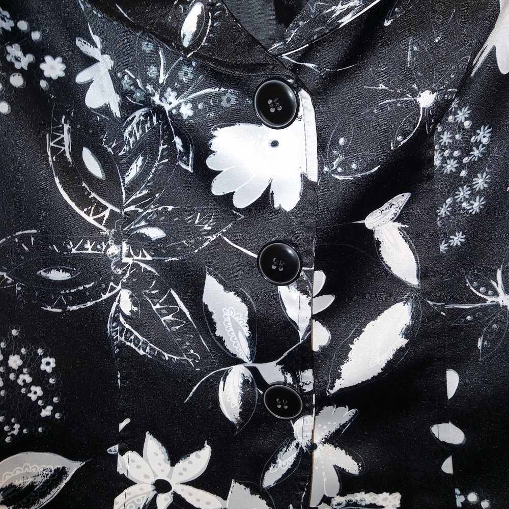 💥3 for $30💥NINE WEST  floral print blazer/overcoat. Size 4. EXCELLENT COND! - Picture 4 of 7